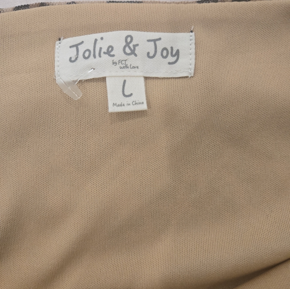 Black and Brown Puff Sleeve Ruched Blouse - Picture 4 of 5